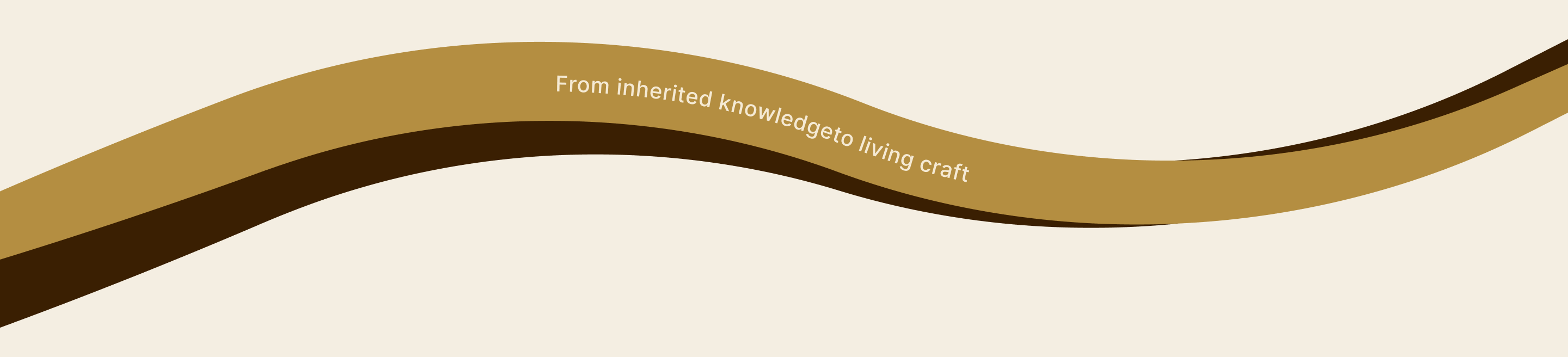 From inherited knowledge to living craft