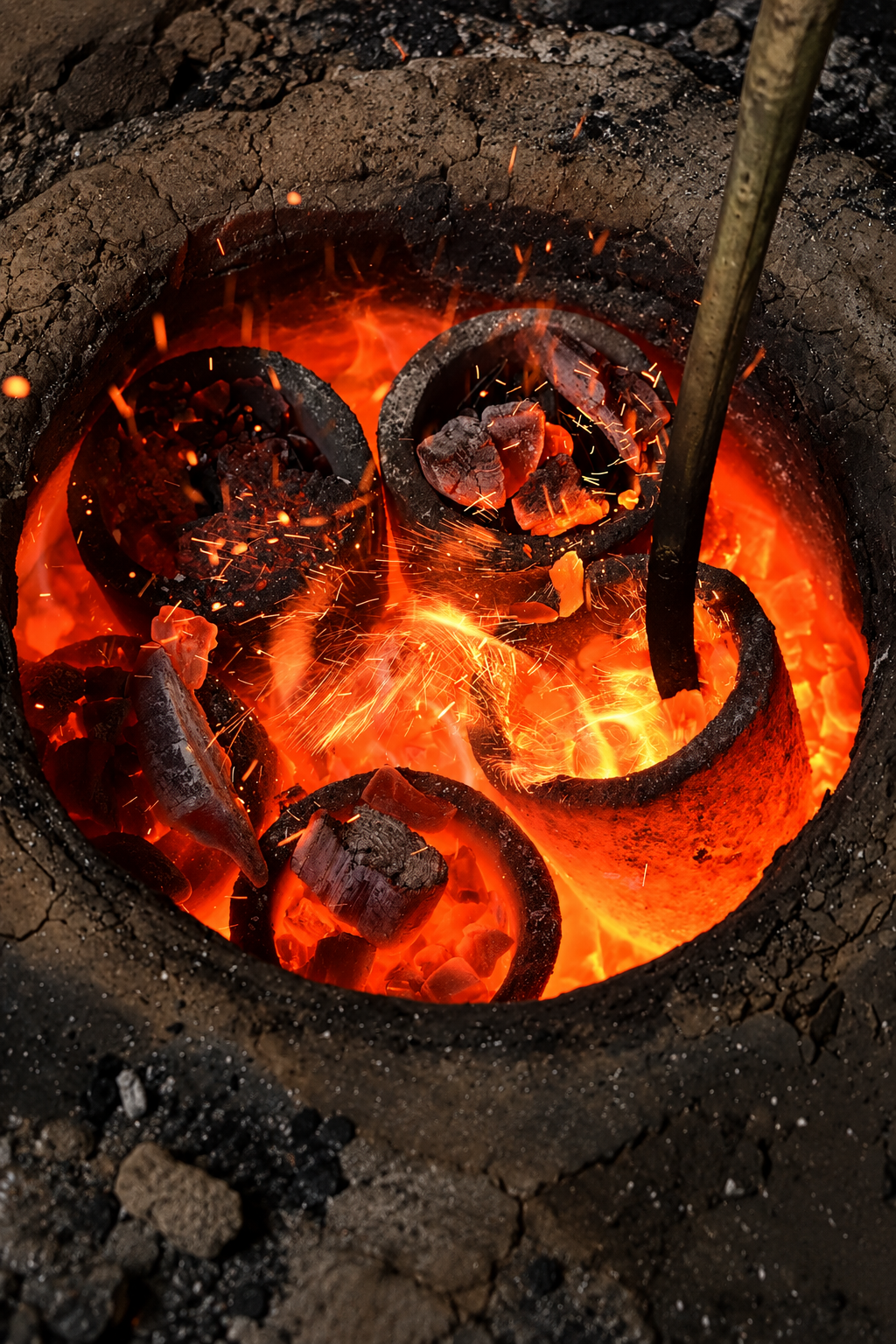 From fire to form - Molten crucibles in the high-heat bell metal furnace